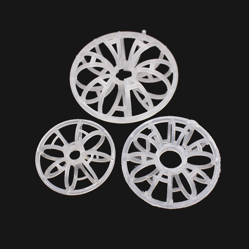 2K 3r Plastic Rosette Rings PE PP PVC CPVC PVDF Scrubber Packing Teller Ring for Scrubbing Tower