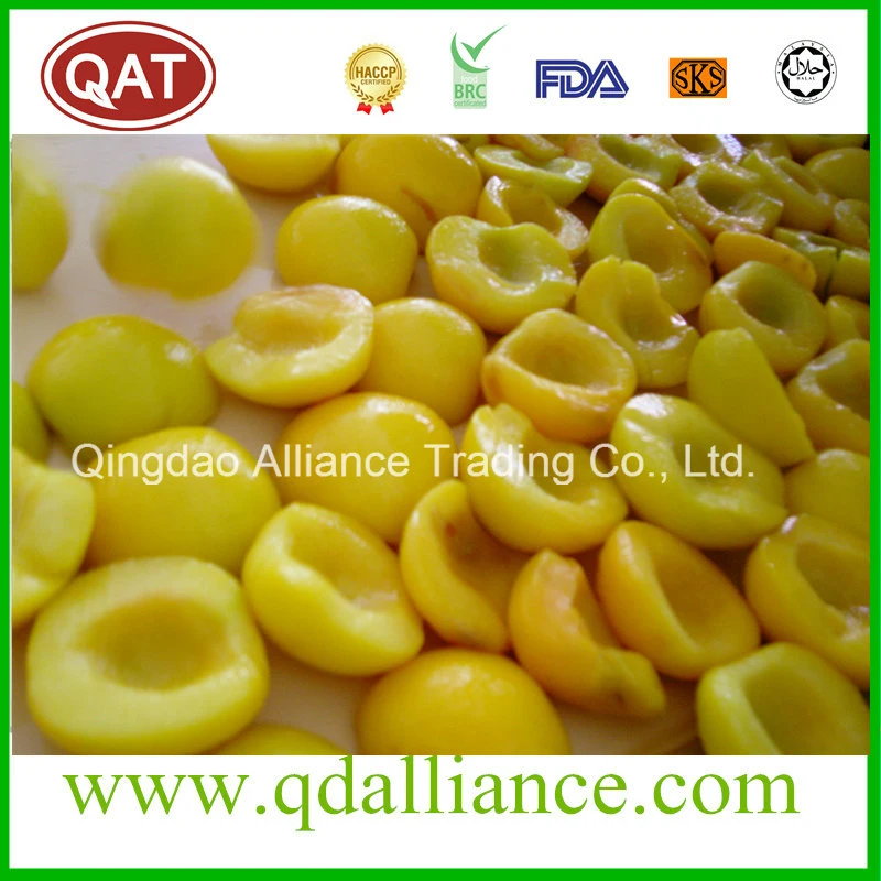 Wholesale/Supplier Bulk IQF Fruits Frozen Yellow Peach Halve with Brc Certificate