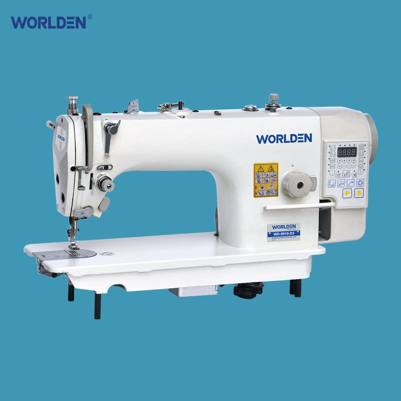 Deo Worlden-9910-D3 Single Needle Lockstitch Platbed Calculateur de transmission directe de la machine à coudre