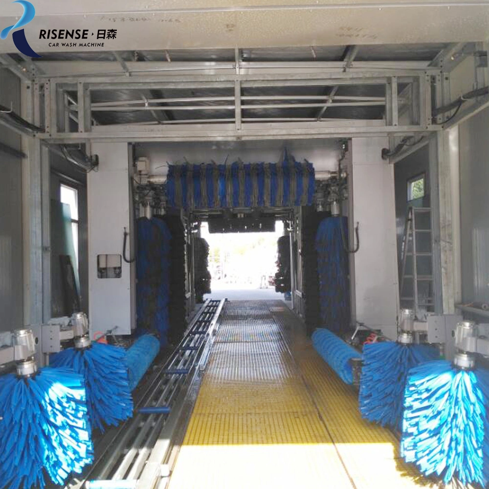 Risense drive through car wash tunnel automatic car wash equipment with conveyor belt