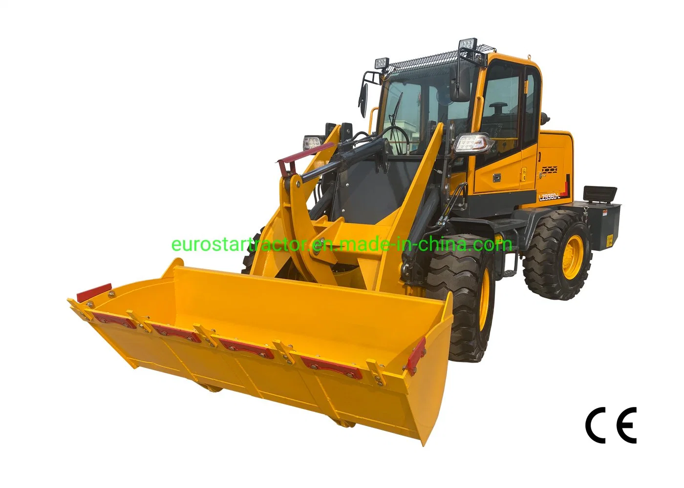 1,6T Ez936 Radlader Multi Functional Mini Small EC Approved China Construction Medium Bucket Machinery Compact Backhoe Front End Loader Bagger