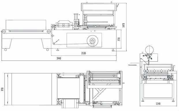 Máquina de embalaje automático de papel higiénico papel higiénico de la máquina de paquete