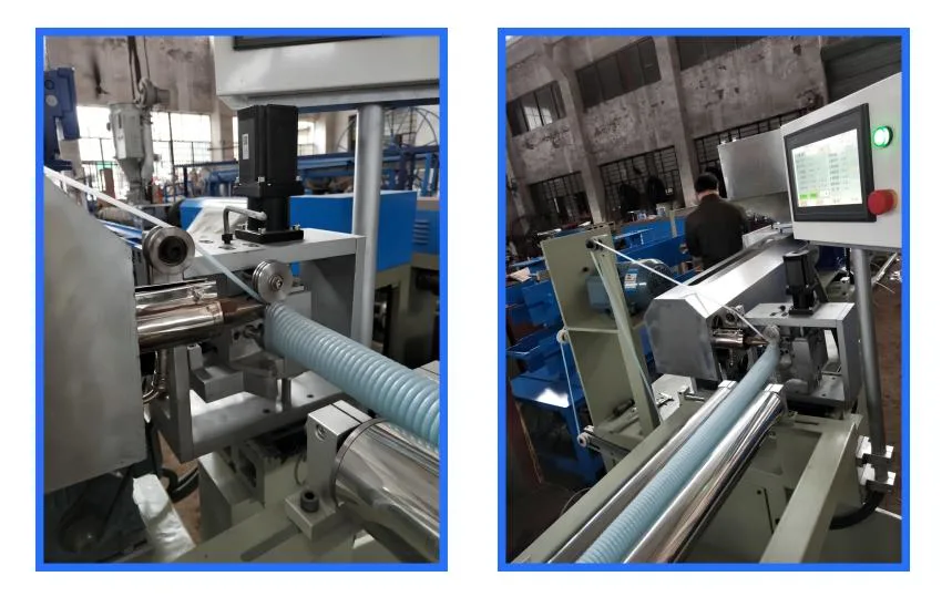 EVA/PE dispositivo de succión de capa tubería/tubería corrugada línea de producción/Extrusión de plástico China