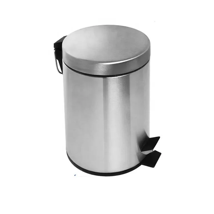 Кухонная крышка для дома, нержавеющая сталь, 3L/5L/7L, ступенька, мусорная корзина Мусорная корзина