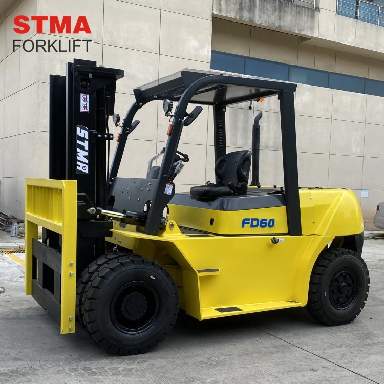 Stma Fork Lift Tractors 6tone 6tonne Fd60 Diesel Forklift Boom with 1520mm Fork Length