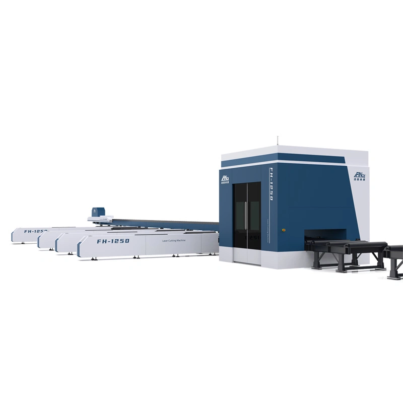 Fh1250 12kw 20kw 30kw machines de découpe au laser en acier métallique pour Profilé d'angle H I poutre en construction