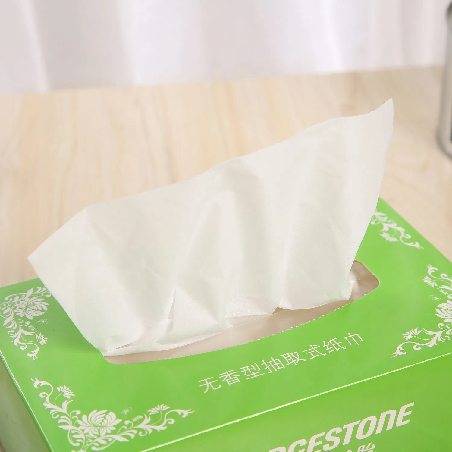 Super Soft Free Sample Box Facial Tissue Paper Clear Paper