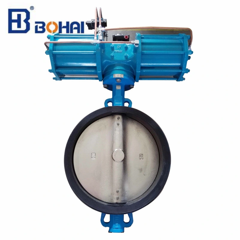 Butterfly Valve with Flange Pneumatic Actuator as Open-Close Equipment