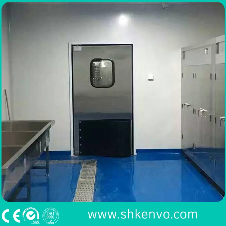 Double Acting Swinging Action Thermal Insulated Stainless Steel Metal Impact Traffic Door for Food Factory, Warehouse, Restaurant, Kitchen or Supermarket