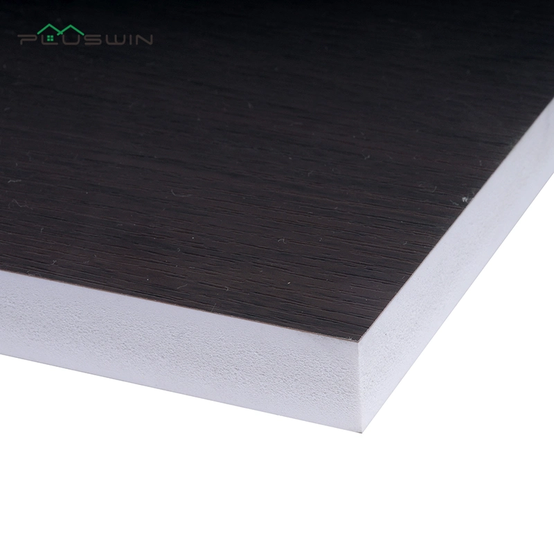 Flat Decoration Parts 1220X2440mm Black Wood Plastic Profile Decorative PVC Celuka Board