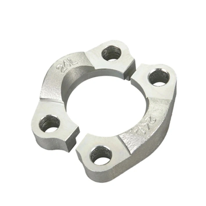 OEM Investment Casting Stainless Steel Hydraulic Plumbing Joint Adaptor Hose Connector Accessories Pipe Tube Fitting Forged Split Flange Halves-Flat SAE Clamps