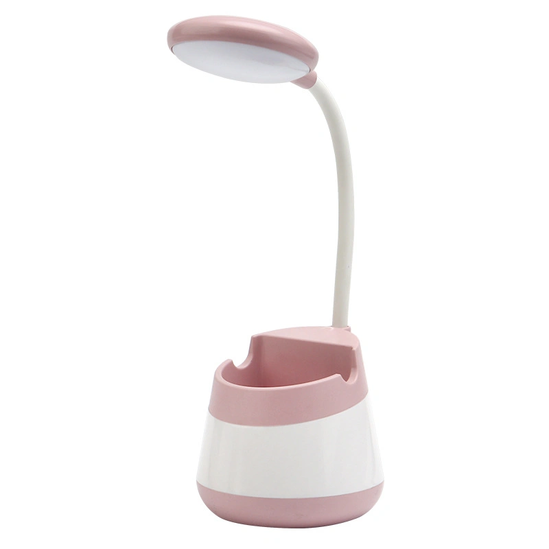 LED Rechargeable Desk Lamp Pen Holder Cell Phone Stand Eye Protection Lamp Learning Desktop Desk Lamp Children's Gifts