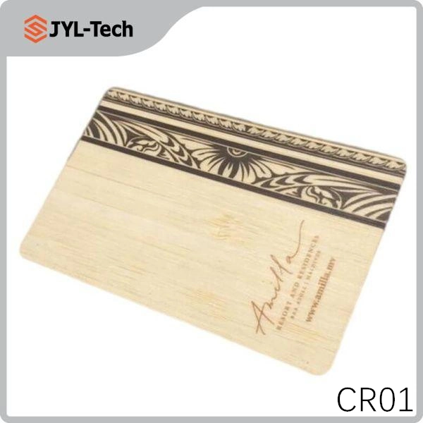 Eco-Friendly Waterproof Programmable Blank NFC Ntag213 Bamboo Card RFID Wooden Key Card