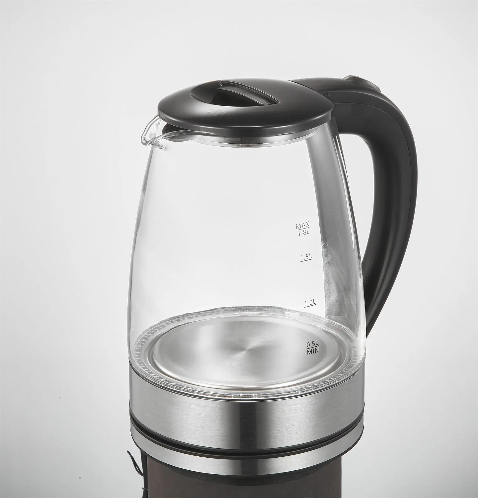 1.8L Glass Electric Kettle Household Hotel Stainless Steel Tea Electric Glass Kettle