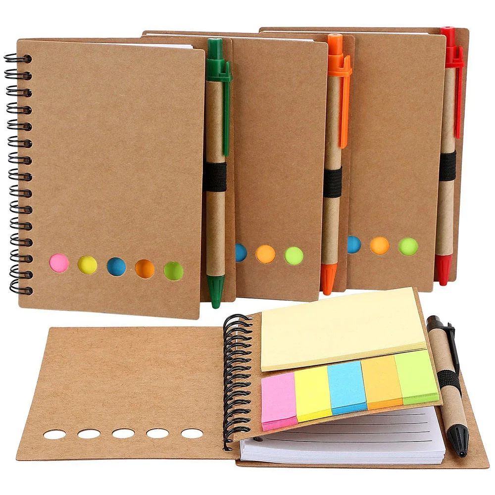 Nota autocolante de notas aderentes para lista de tarefas com o bloco de notas aderentes Caderno A5