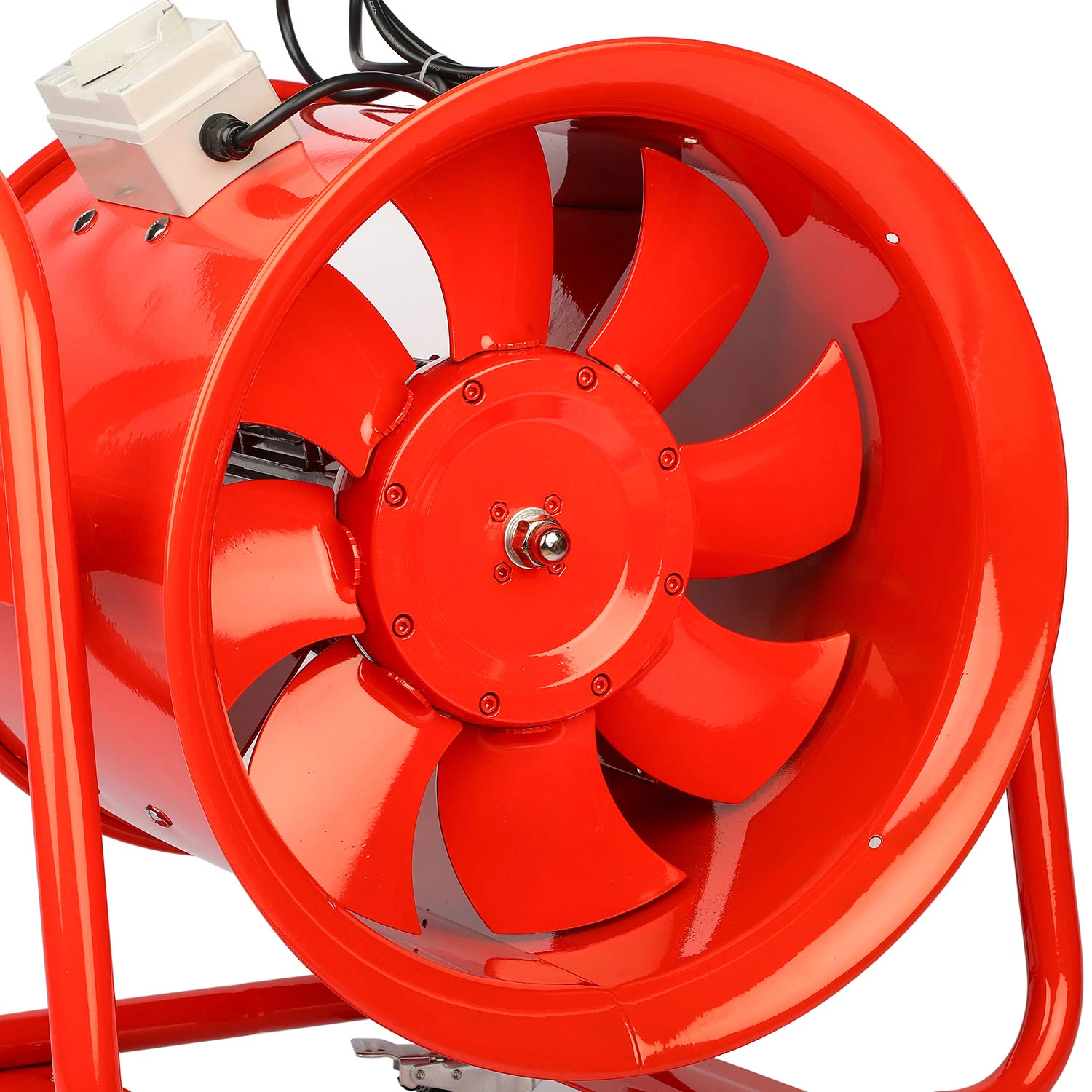 400-500mm Hand-Pushing Ventilation Duct Fan with Adjustable Stand and Wheels