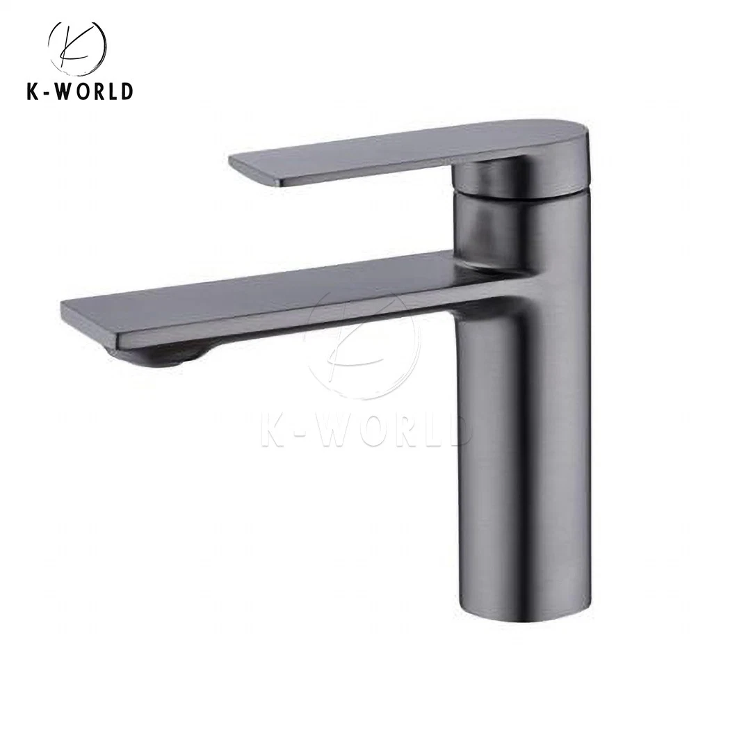 K-mundo de la cuenca de latón de una sola palanca del grifo fabricantes OEM Custom Grifo lavabo rectangular China Cascada Grifo lavabo duradero