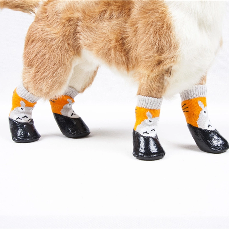 China Wholesale/Supplier Pet no-Slip Calcetines Perro Multi-Color patrón Perro Calcetines Calcetines impermeables para mascotas