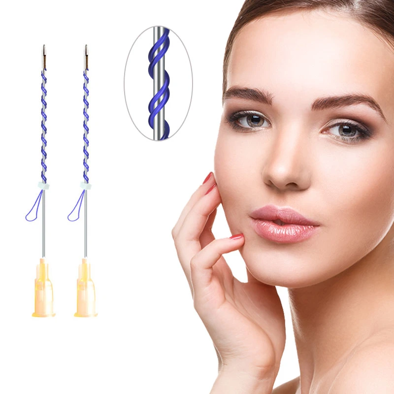 Korea Manufacture 25g Pdo Thread Sharp Needle Lifting Facial Double Screw Thread