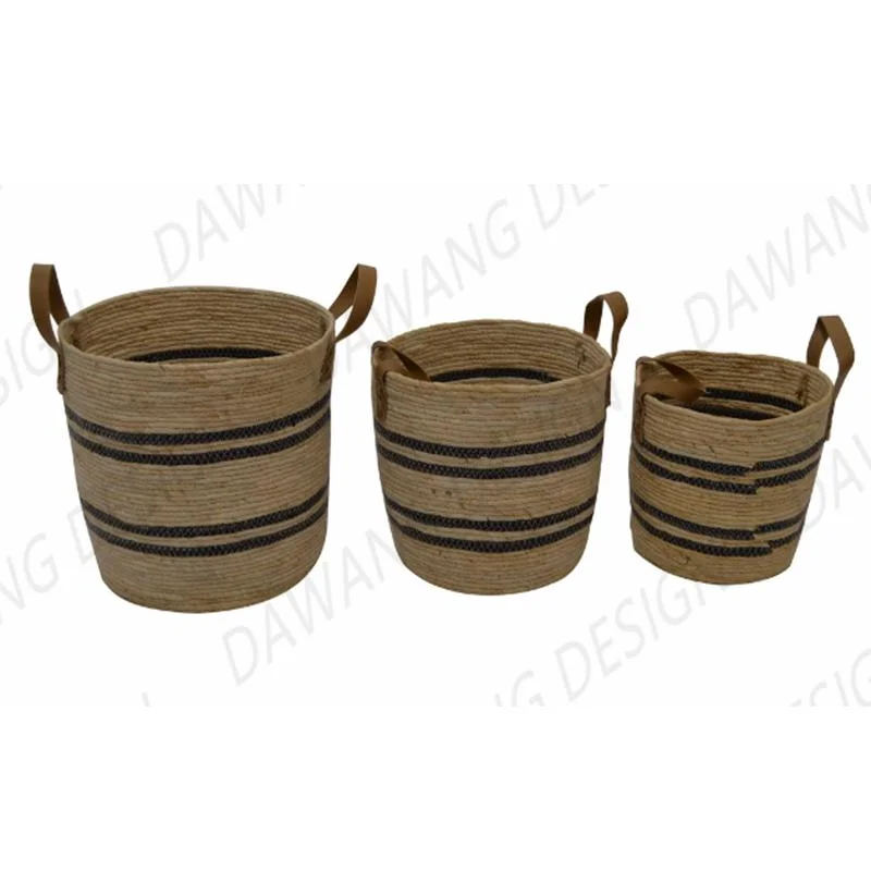 Novo popular moderno Seagrass Wicker Flower Pot Decorativo armazenamento Cesto