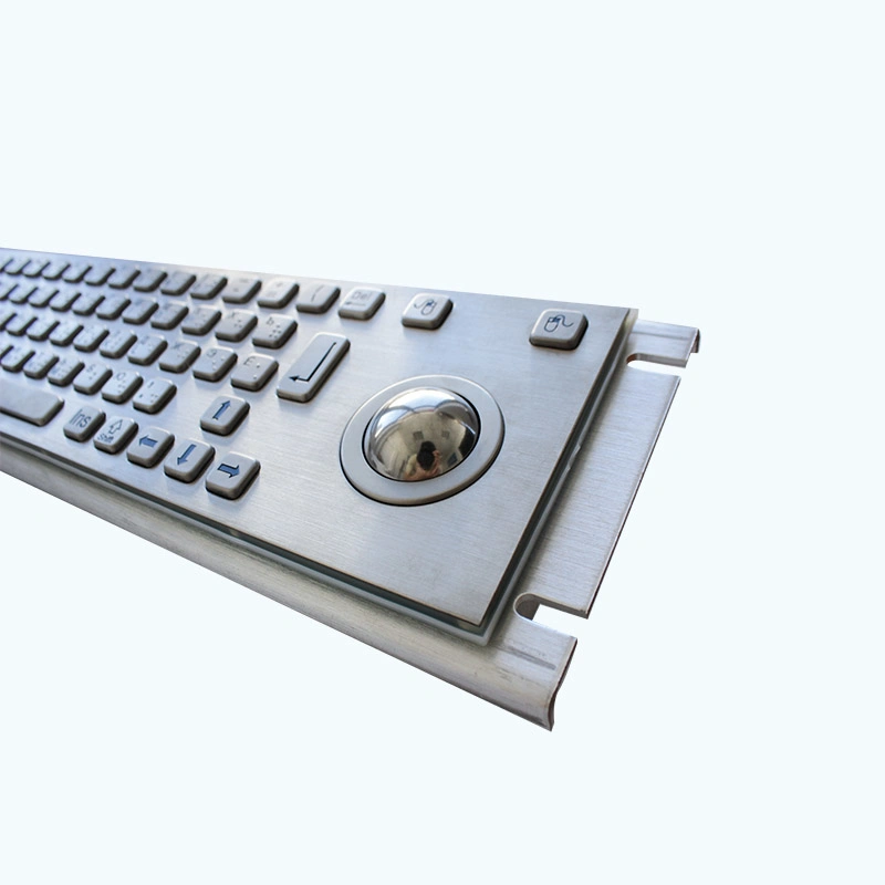 Waterproof Metal Keyboard with Track Ball