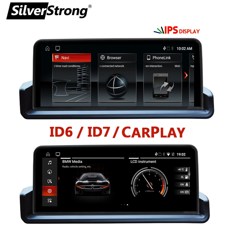 Silverstrong Android 10 HD IPS Auto GPS für BMW E90 E91 E92 E93 3 Serie Radio Navigation kein DVD-Player 2 DIN iDrive CarPlay