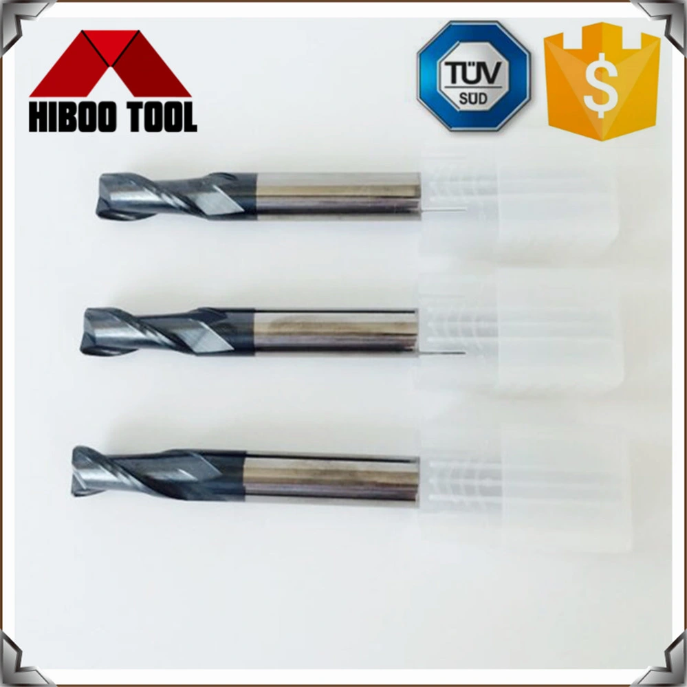 HRC60 Long Round Nose End Milling Cutters with 2 Flutes