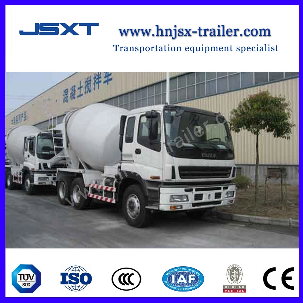 Jushixin 6X4 8-12 mètre cube de béton camion mélangeur de matériel de construction