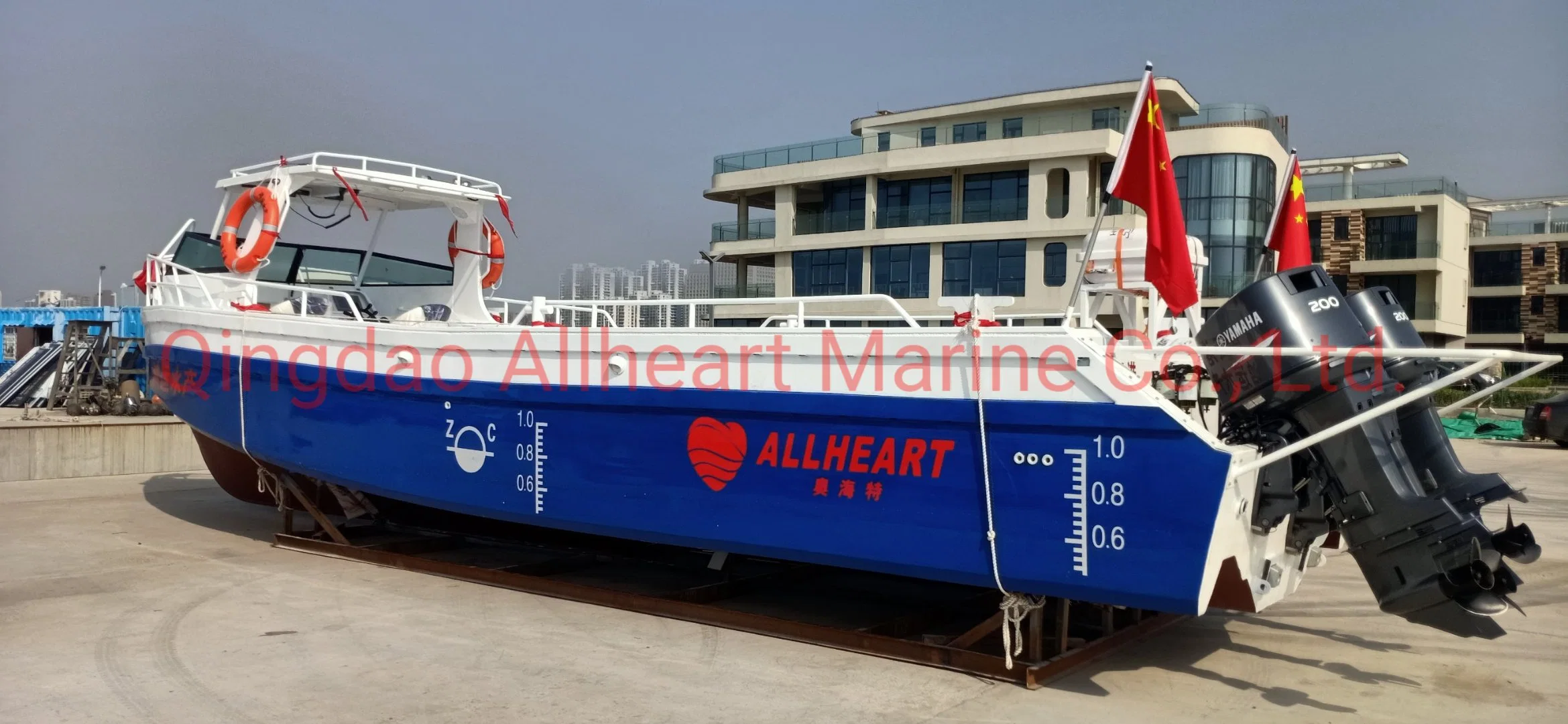 11.2m /40 FT Aluminium Working Boat Sea Farming Boat Small Cabin Boat Work Boat for Sale