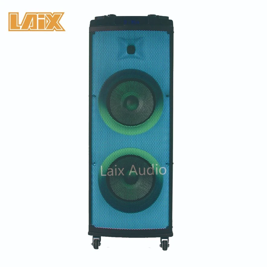 ABS Plastic Cabinet Built in Amplifier Active Speaker Party Multifunction Trolley DJ System Luggage Speaker with 12 Inch Bass