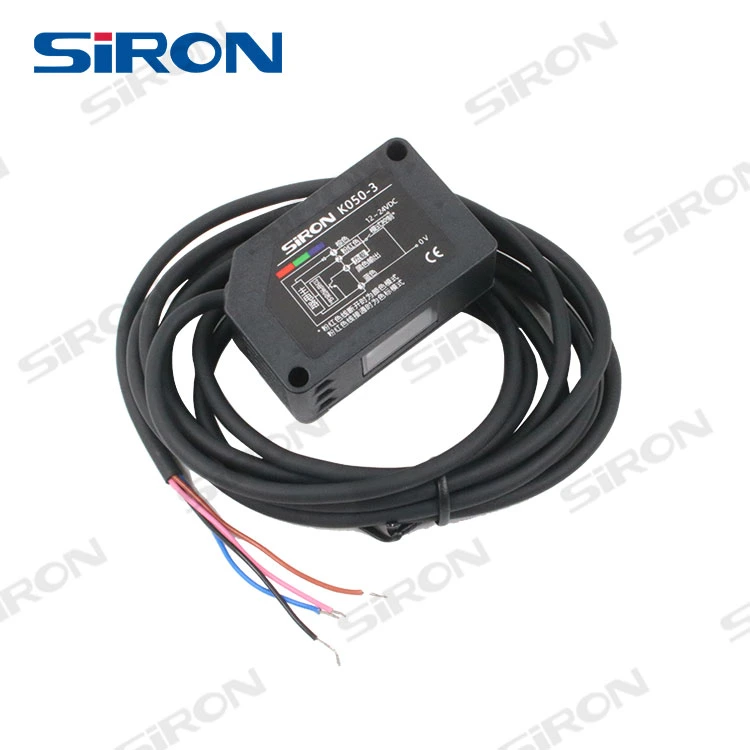 Siron K050-3 24VDC Intelligent Colour Mark Sensor Long Detection Distance 18-25mm Integrated Color Sensor