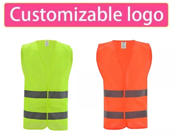 Customized Logo 100% Polyester Security Guard High Visibility Reflective Vest