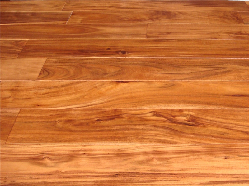 Natural Color Prefinished Asian Small Leaf Acacia Solid Wood Flooring Anti-Scratch Solid Acacia Hardwood Flooring/Wood Flooring