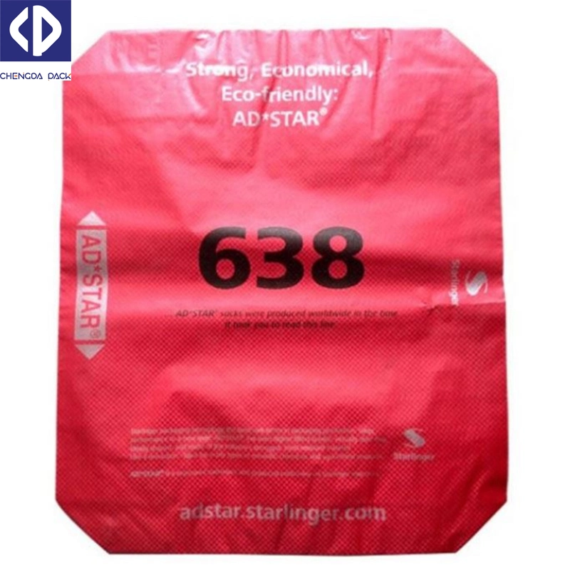 25kg 50kg Customized Waterproof Square Bottom Ad Star PP Woven Cement Flour Putty Powder Valve Bags