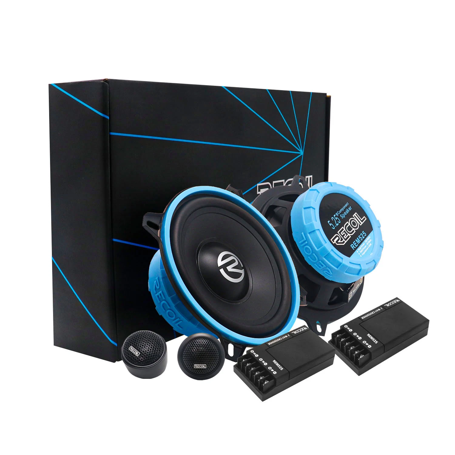 Edge Rem525 Echo Series 5.25 بوصة نظام مكبرات صوت مكونات صوت السيارة