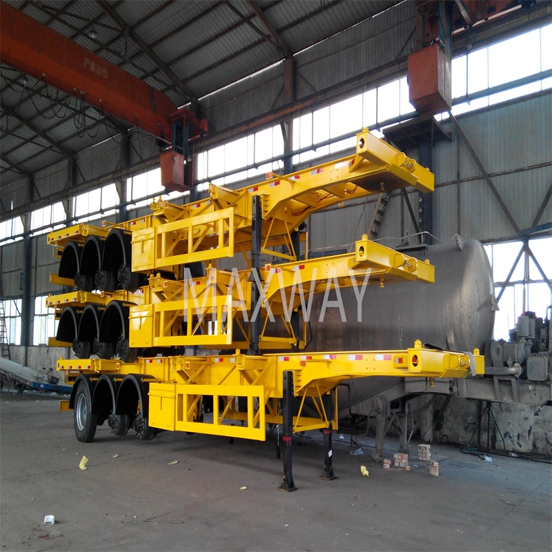 China Manufacterur High quality/High cost performance 40&prime; FT 2-3 Axle Skeleton Semi Traile for Sale