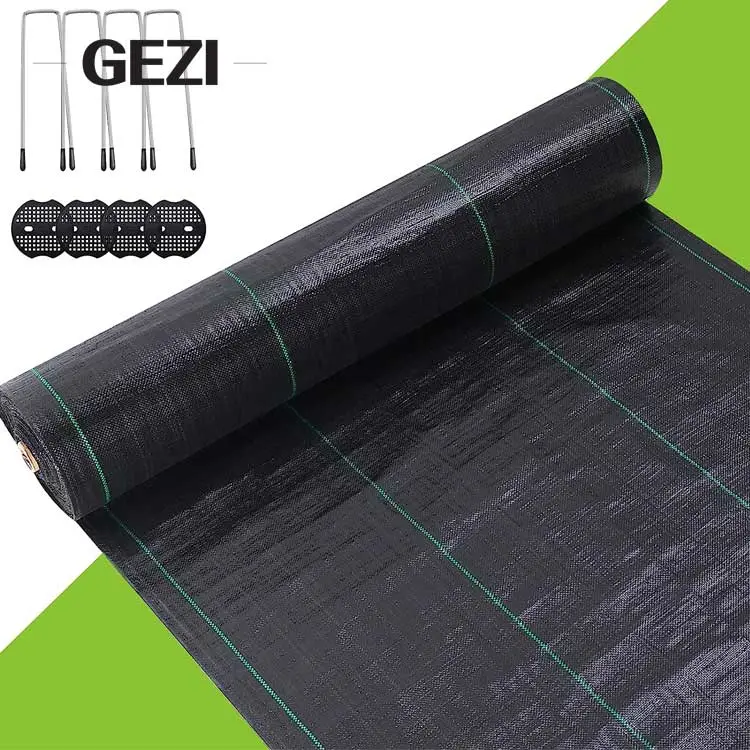 100GSM PP/PE Woven Nonwoven Non-Woven Agricultural Vegetable Garden Grass Anti Weed Prevent Mats Plastic Mulch Film Organic
