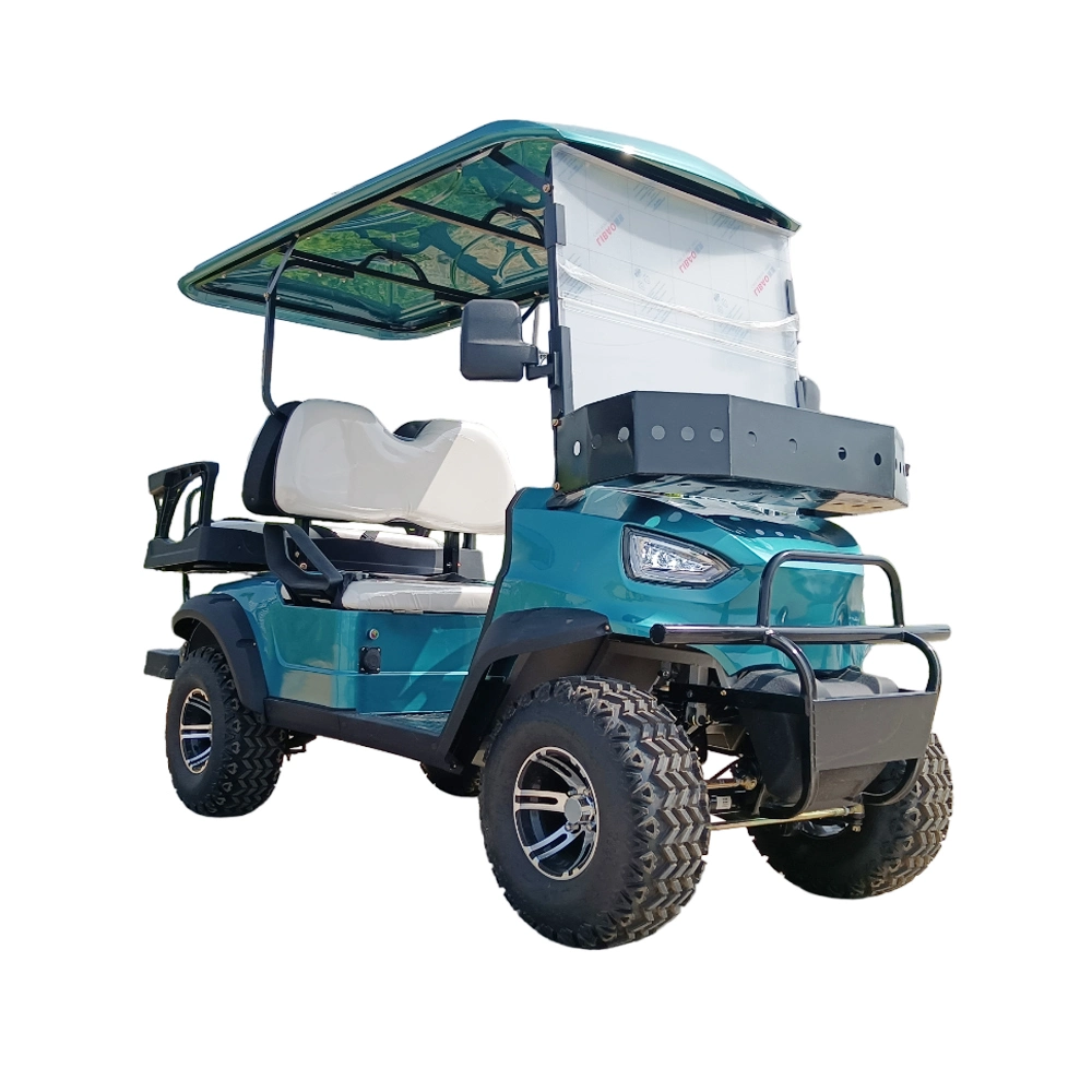 CE Approved China Made 4 Seat Lead-Acid/Lithium Batteries Electric Aluminum Wheel Golf Cart