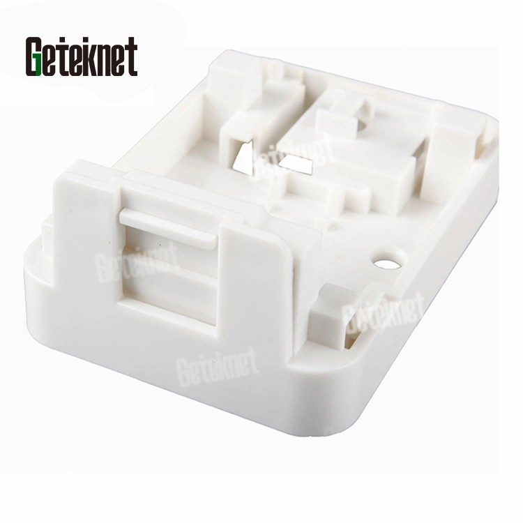 Gcabling RJ45 Cat5e CAT6 CAT6A UTP Us Single Gang Surface Wall Mounted Box with Shutter