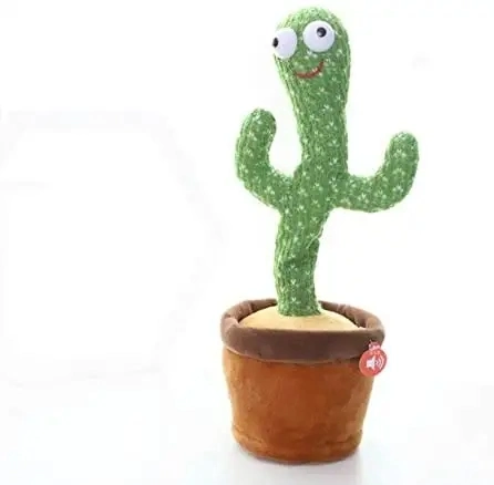 Adorable bourre de fleurs Sing Dancing Cactus Toy kawaii animaux farcis Peluche Cactus de Soft Toys