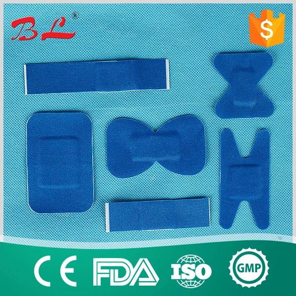 Blue Elastic Fabric Wound Bandage for Food Industry (BL-007)