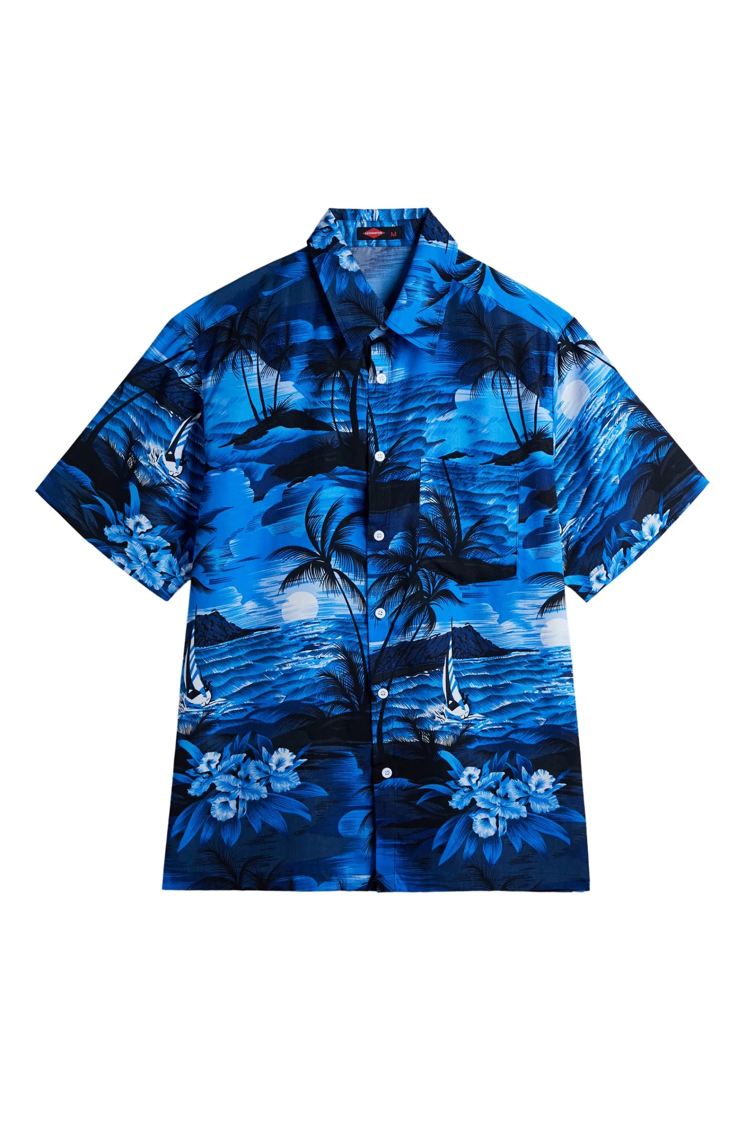 Custom Polyester Hawaii Shirt Dress Shirt Wholesale/Supplier Cotton Digital Sublimation Printing Men's Hawaiian Shirts