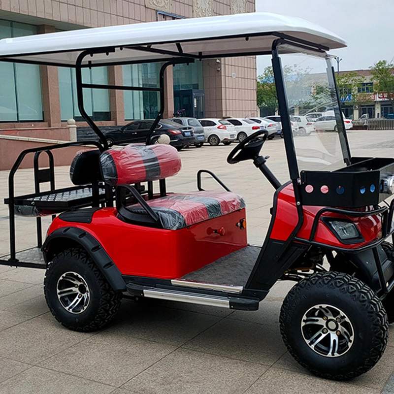 72V Lithium Battery Solar 6 Seaters off Road Electric Street Legal Golf Cart Buggy