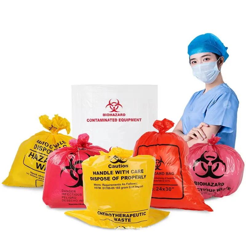 Wholesale/Supplier Price Supplier High quality/High cost performance  Density Plastic Bio Hazard Waste Bag Autoclavable Bag