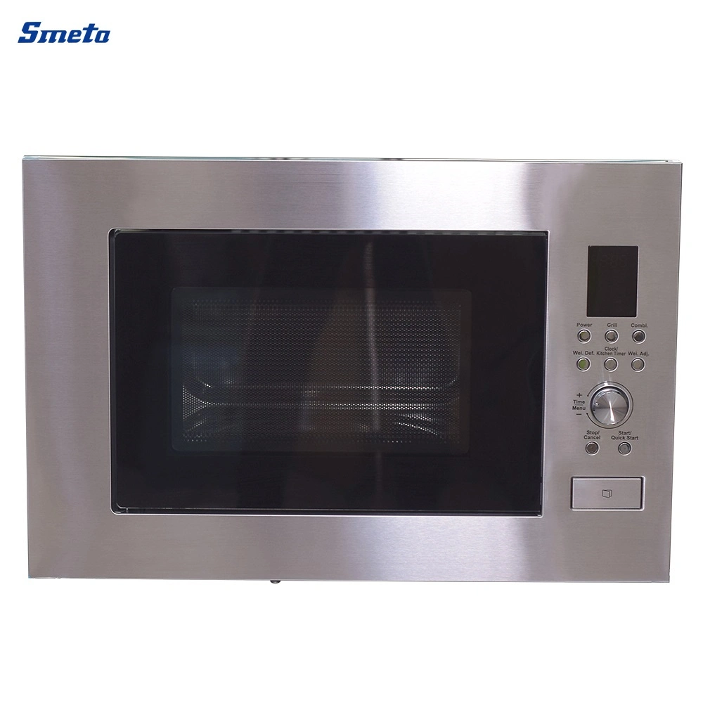 Smeta 25L OEM Black Digital Built in Microwave Oven with Grill for Hom