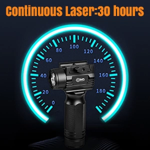 Lampe de poche tactique de 1000 lumens avec viseur laser rouge pour fusil, combo avec point rouge laser