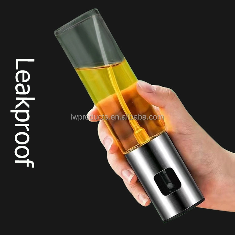 Chinaleakproof Olive Oil Sprayer Mister Bottle Spritzer Vinegar Soy Sauce Spray Dispenser Cruet Glass Oil Sprayer Kitchen Accessory Kitchen Ware Kitchen Utensil