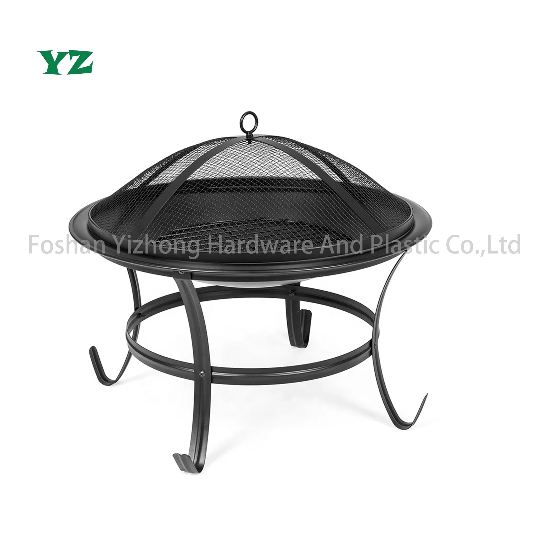 22inch Garden Round Black Fire Pit