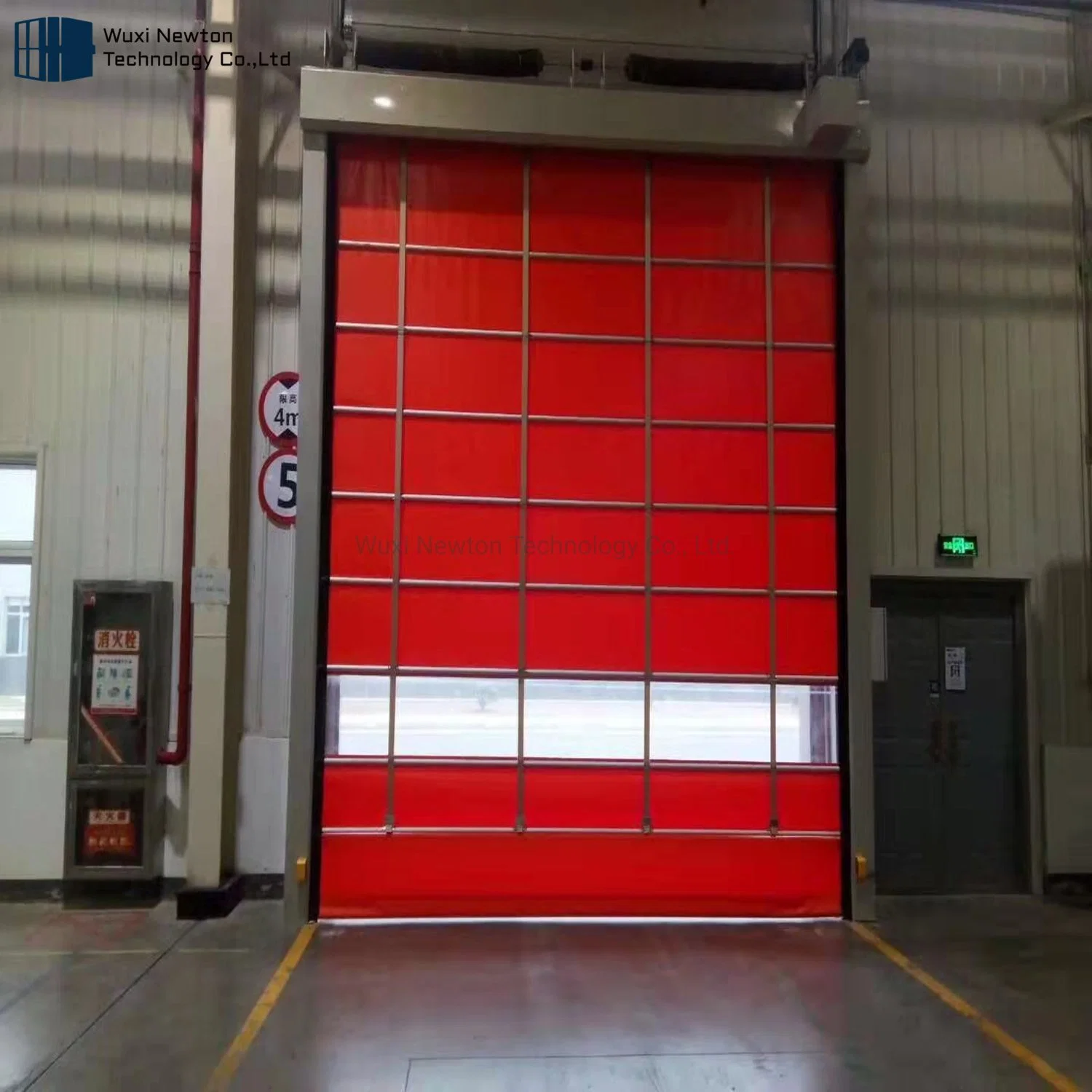 Automatic Industrial PVC Fabric High Speed Roller Shutter Fast Stacking Door