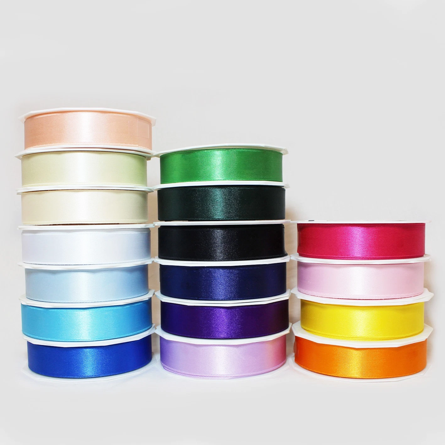 Factory Wholesale/Supplier Stocked 100% Polyester 38 mm Single Face Satin Ribbon